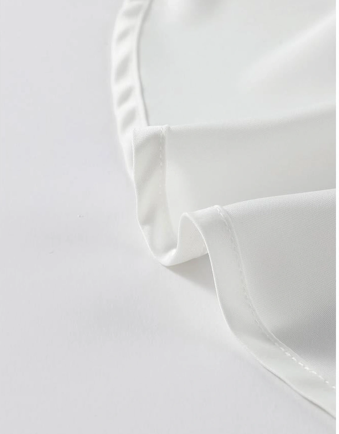 Azura Exchange White Cowl Neck Long Sleeve Elegant Blouse