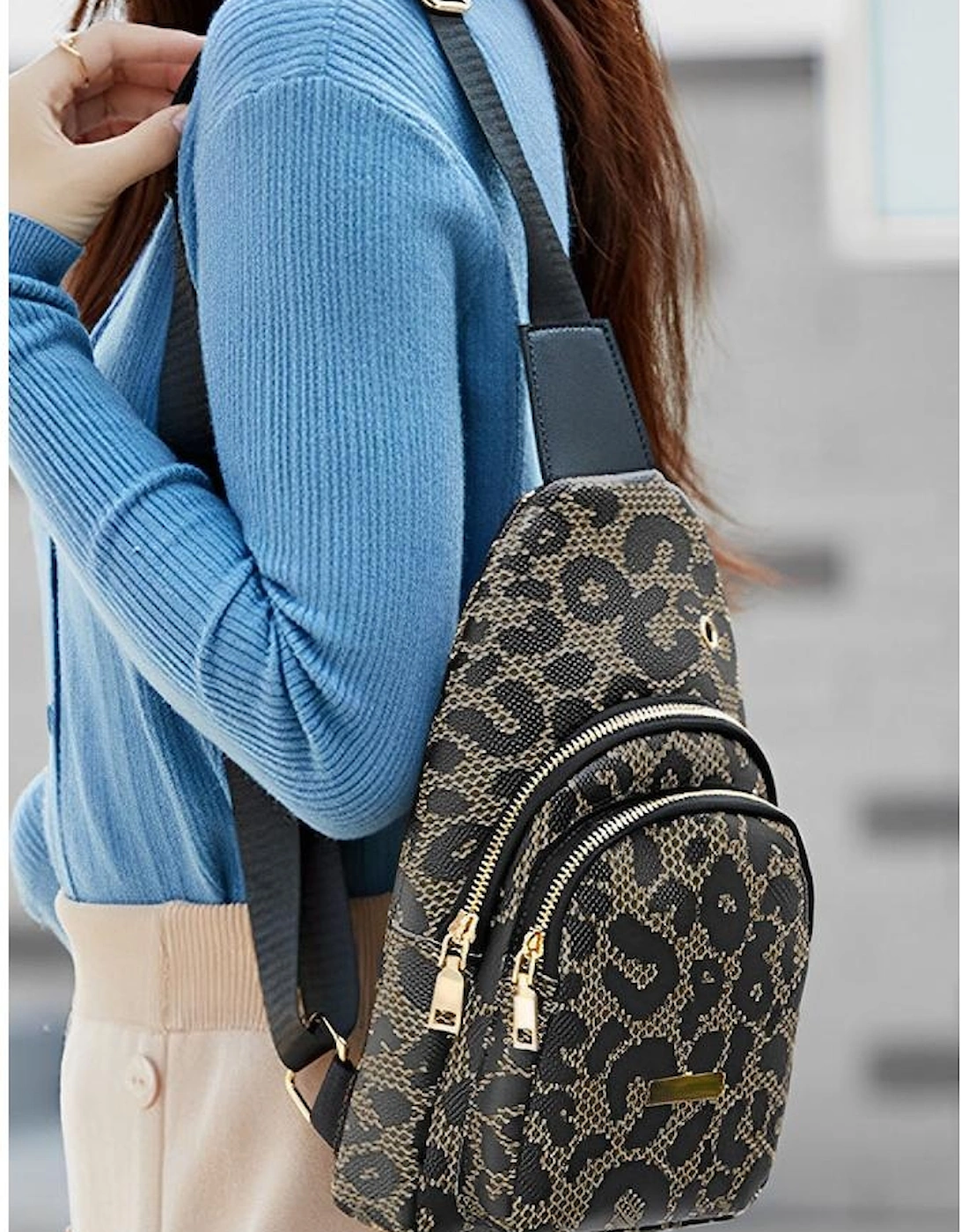 Leopard Print PU Sling Bag, 8 of 7