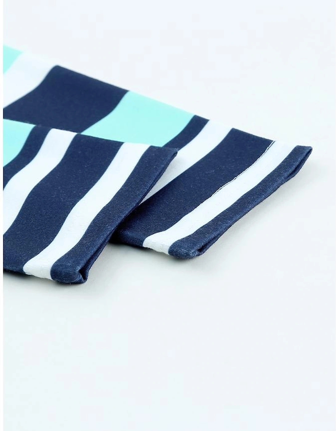 Multi Striped Drawstring Long Sleeve Hoodie