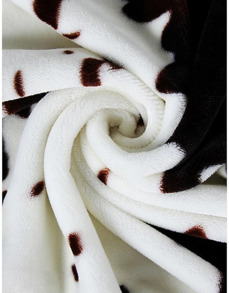 Multicolour Cow Spots Plush Blanket 150*200cm