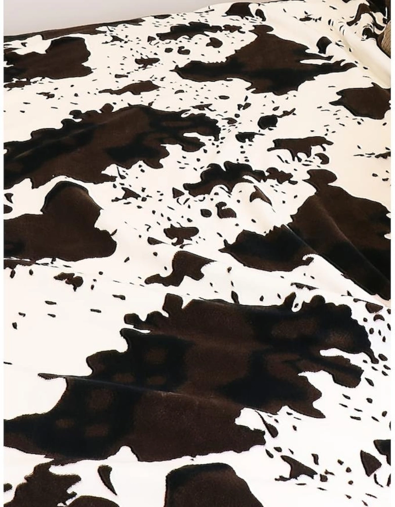 Multicolour Cow Spots Plush Blanket 150*200cm
