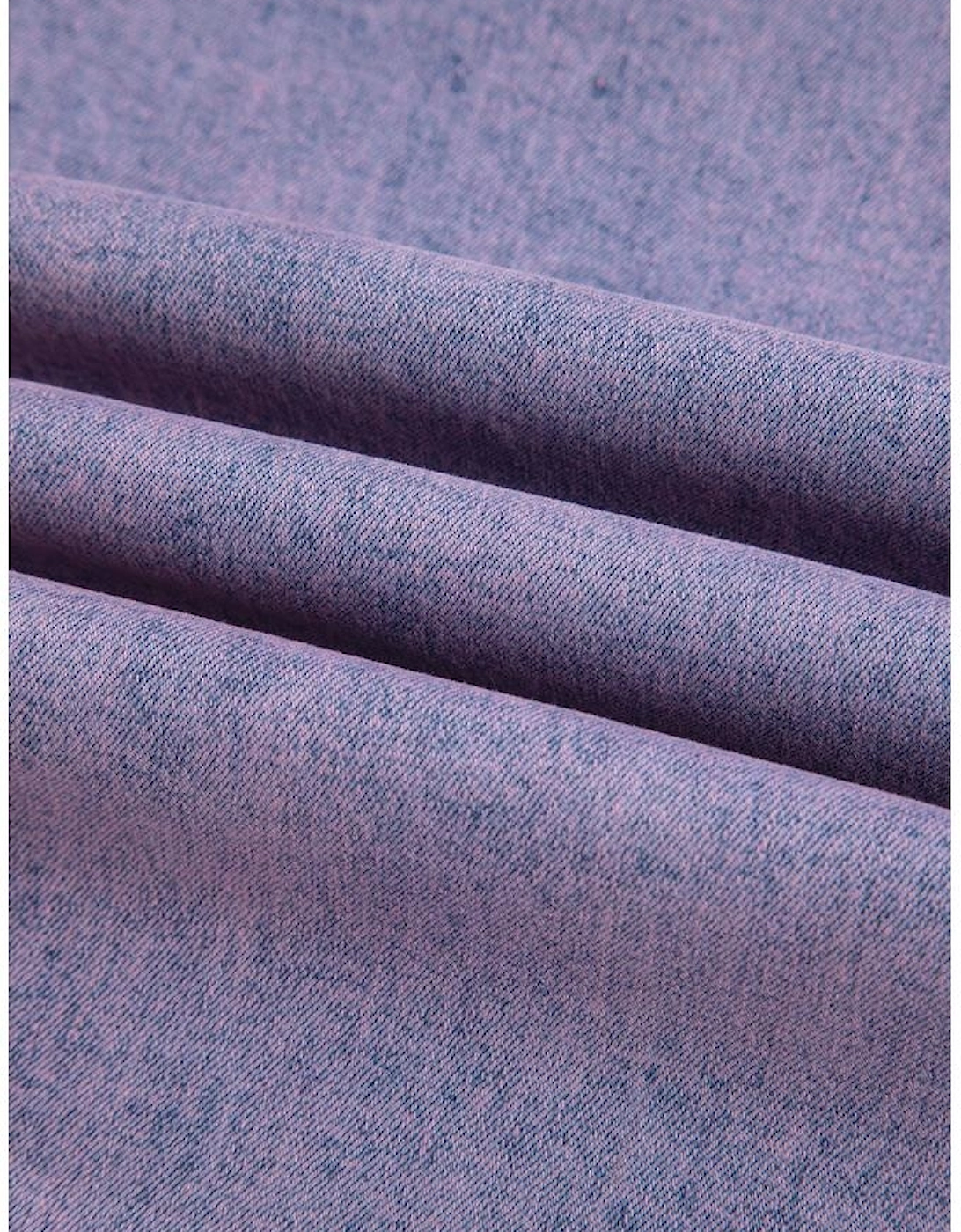 Orchid Petal Vintage Wash Frayed Hem Ankle-length Jeans