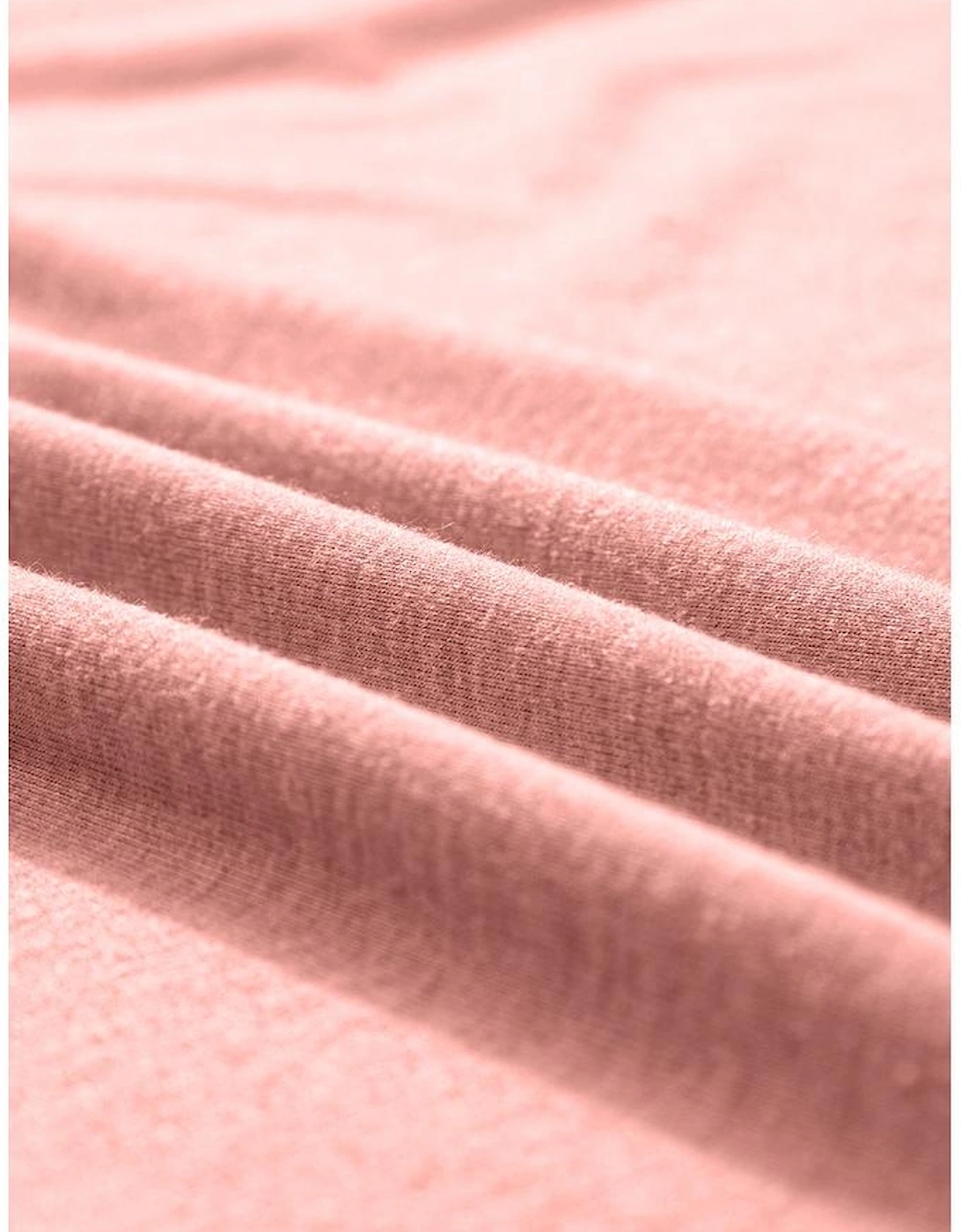 Rose Pink Center Seam Rolled Cuffs T-shirt Dress