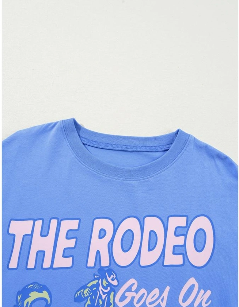 Sky Blue Rodeo Forever Western Graphic Tee