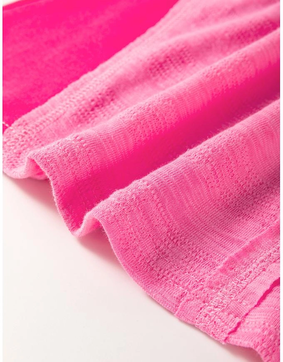 Sachet Pink Contrast Patchwork 3/4 Sleeve V Neck Loose Blouse