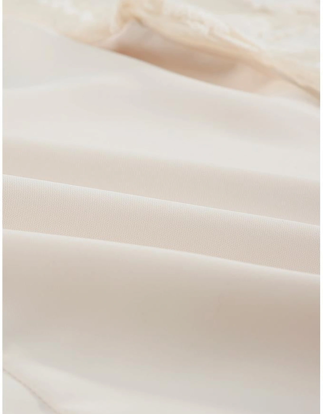 White Floral Lace Sleeve Patchwork Top