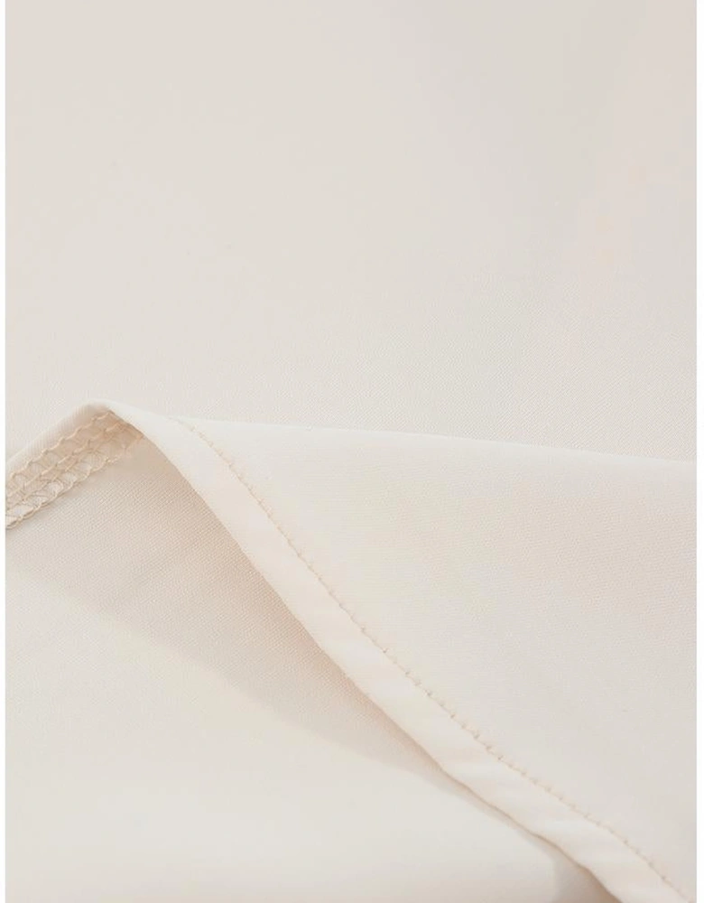 White Floral Lace Sleeve Patchwork Top