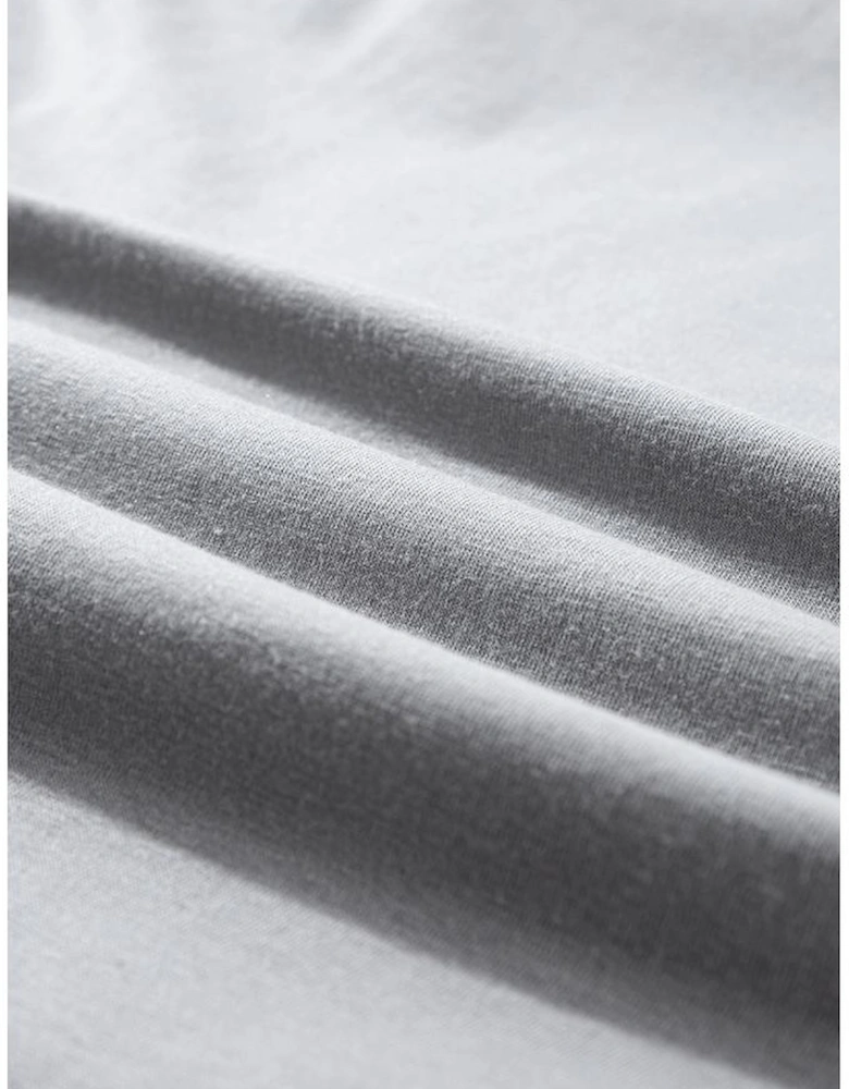 Medium Grey Stars Leopard Graphic Distressed Tee