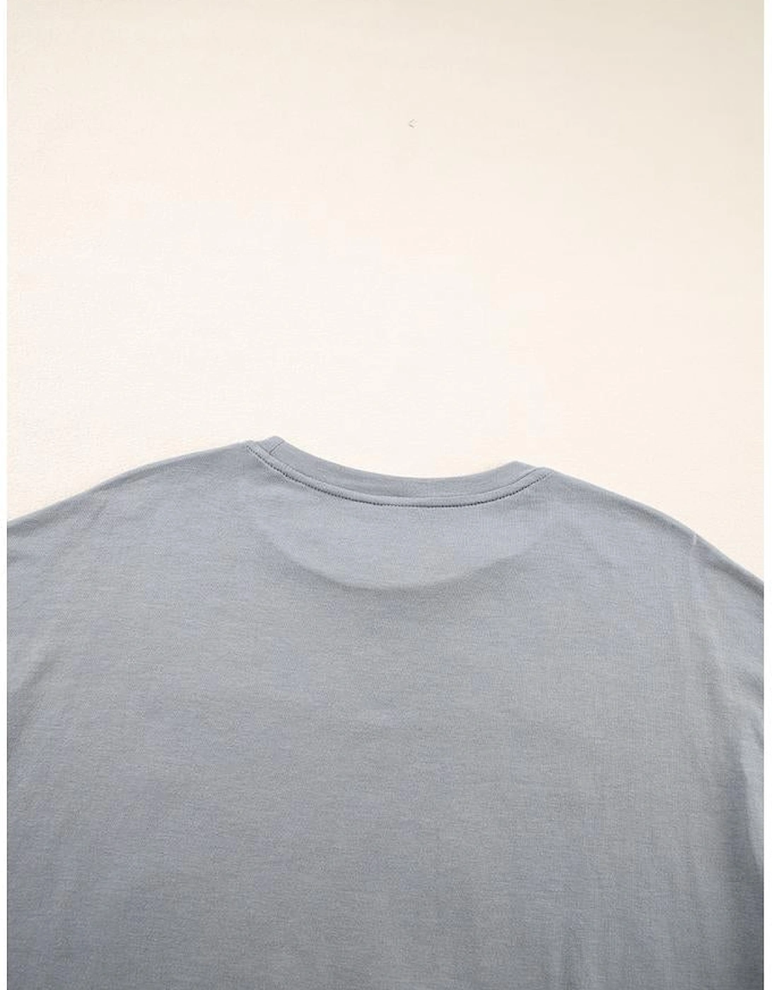 Medium Grey Stars Leopard Graphic Distressed Tee