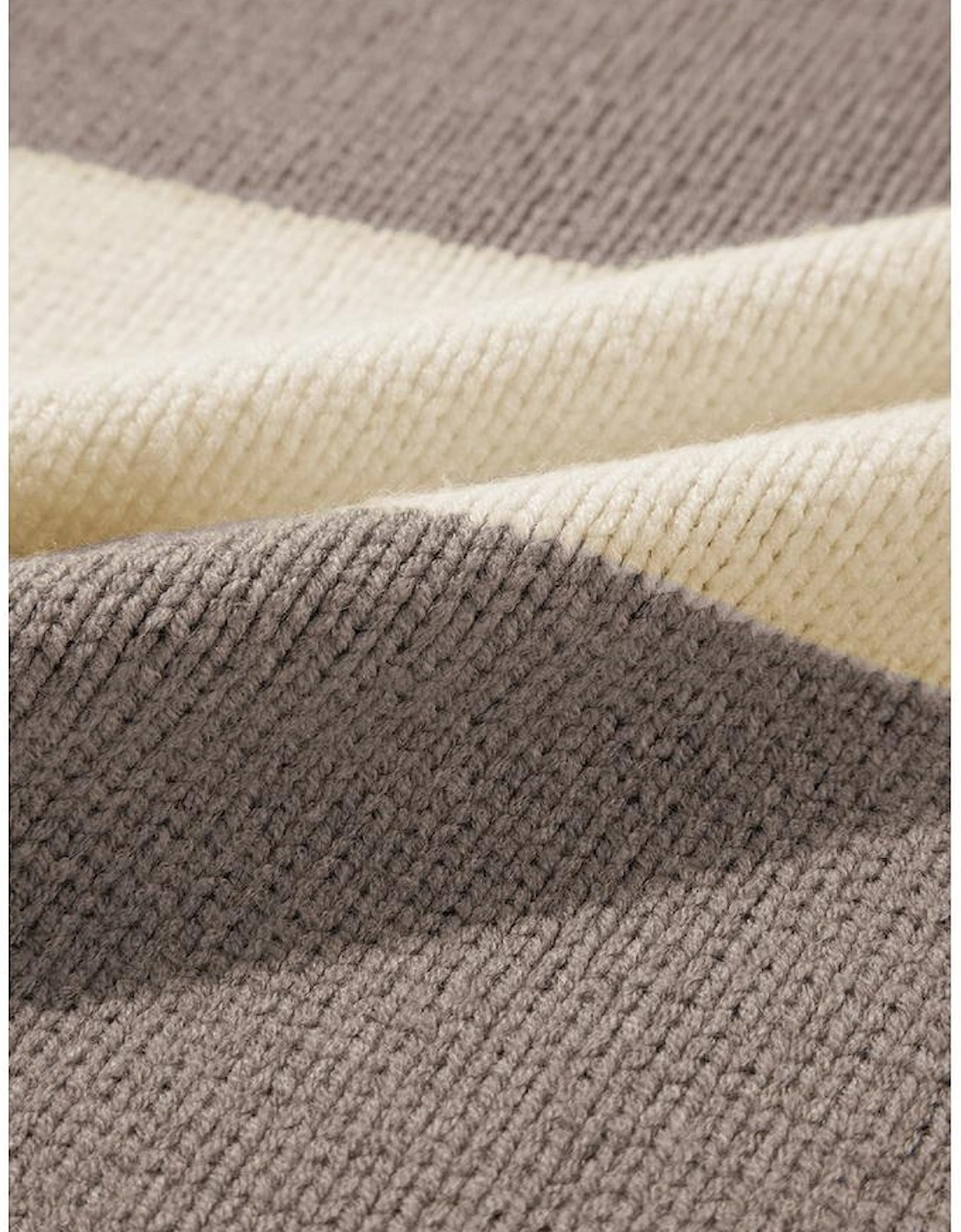 Simply Taupe Colorblock Loose Pullover Sweater