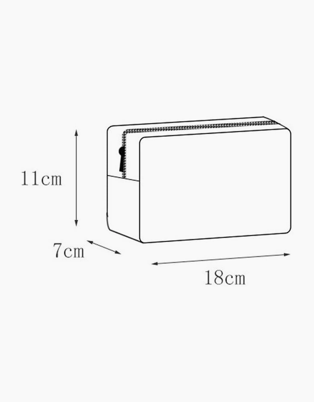 Pink Smiley Face Chenille Patched PU Zipper Makeup Bag