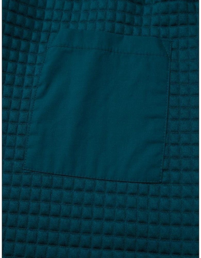 Skobeloff Waffled Textured Raw Edge Patchwork 2pcs Loose Pant Set