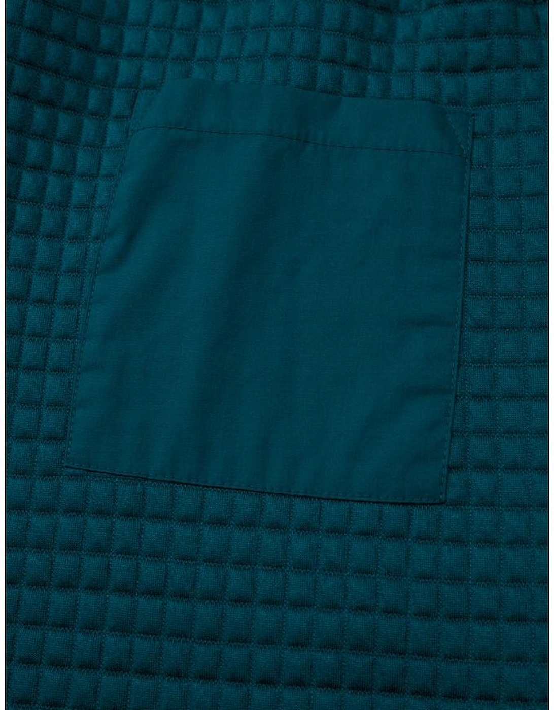 Skobeloff Waffled Textured Raw Edge Patchwork 2pcs Loose Pant Set