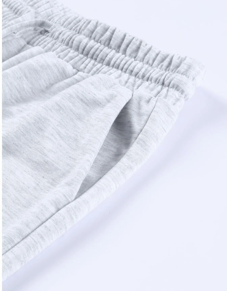 Gray Long Sleeve Pullover and Jogger Pants Lounge Set