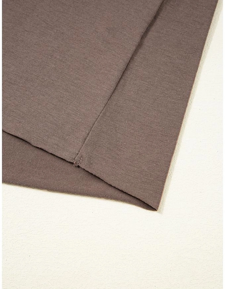 Chicory Coffee Honky Tonk Honey Graphic Crew Neck Western Fashion Tee