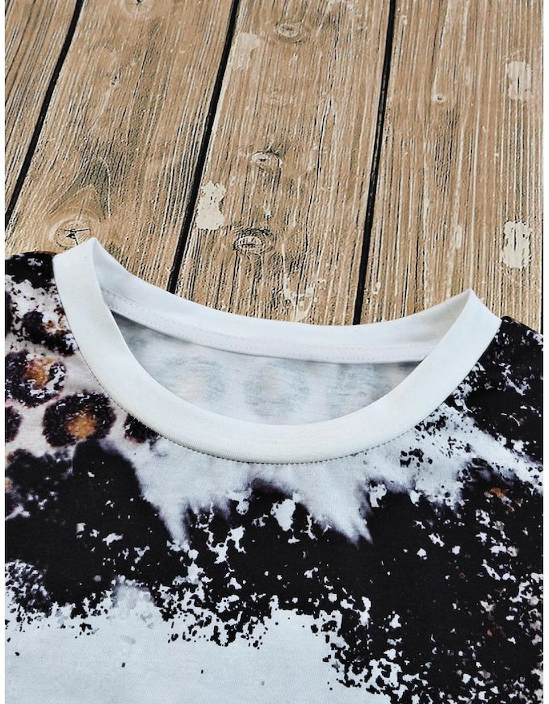 Azura Exchange Leopard Mix Animal Print Bleached T Shirt