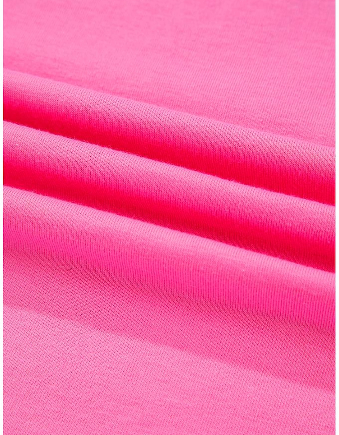 Bright Pink MAMA Letter Graphic Neon T Shirt