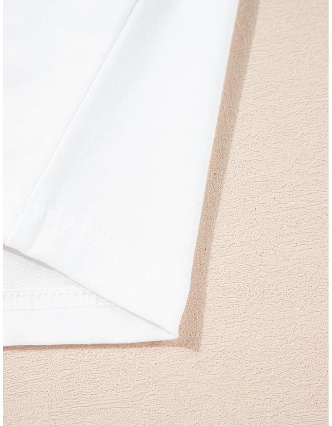 White Christmas Bowknot Graphic Cotton Blend T Shirt