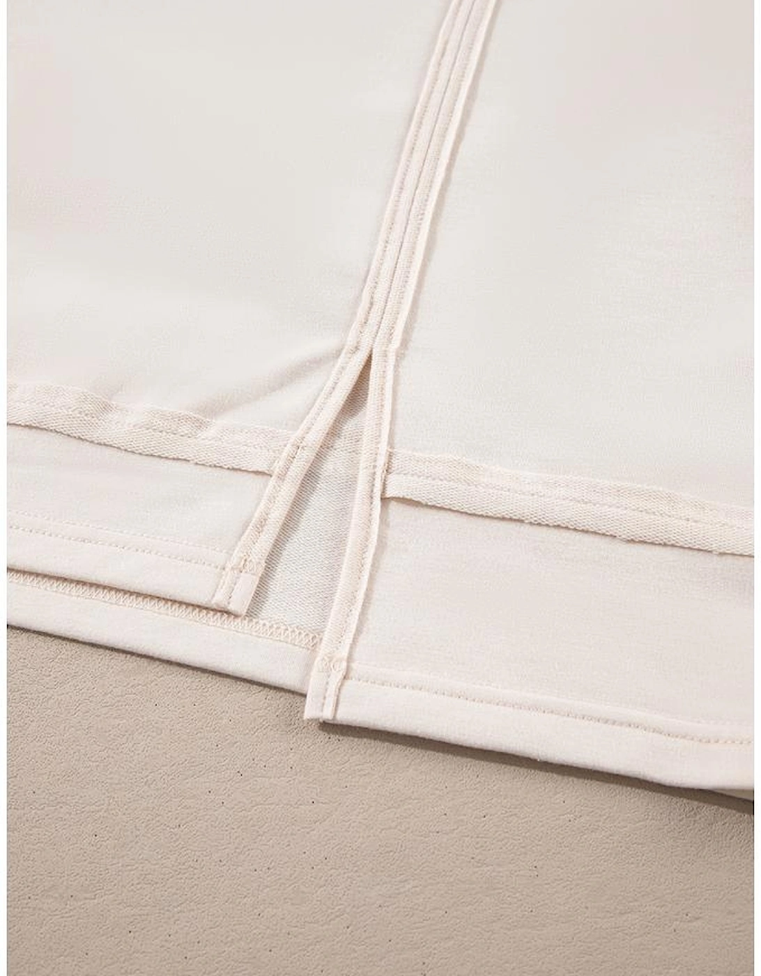 Beige Pearl Decor Crew Neck Half Sleeve Plus Size T Shirt