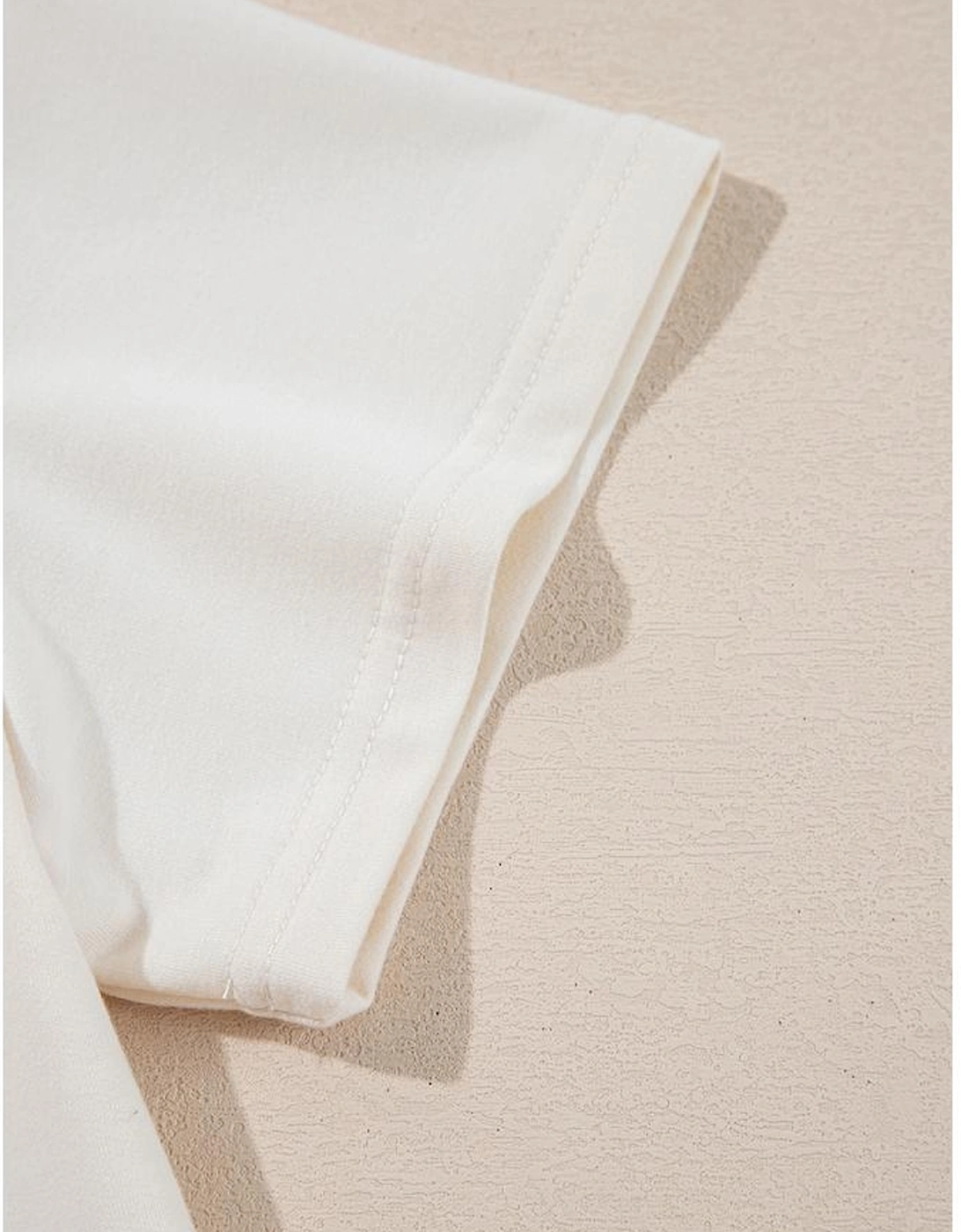 Beige 2pcs Cropped Tee and Ruffle High Waist Skort Set