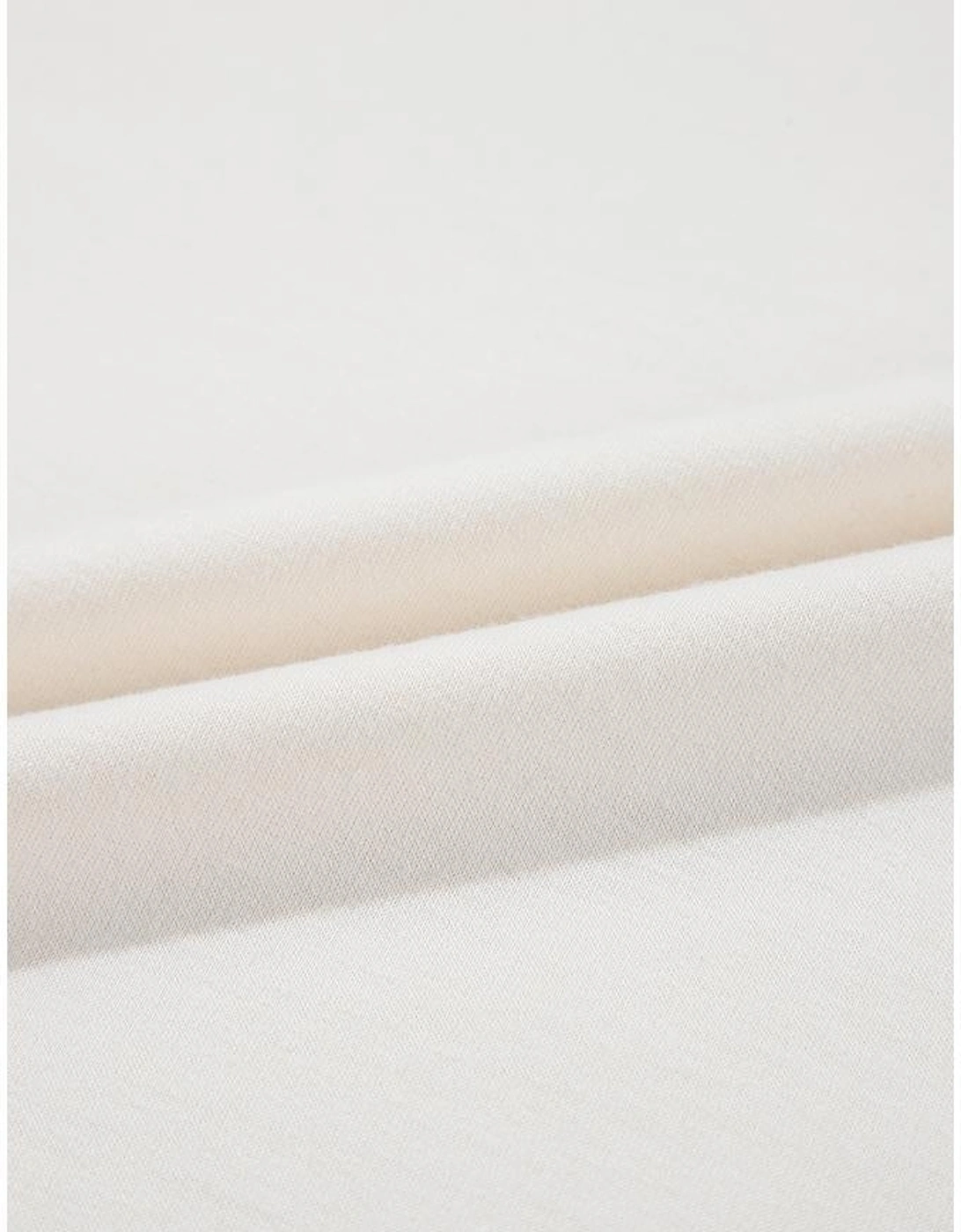 Beige 2pcs Cropped Tee and Ruffle High Waist Skort Set