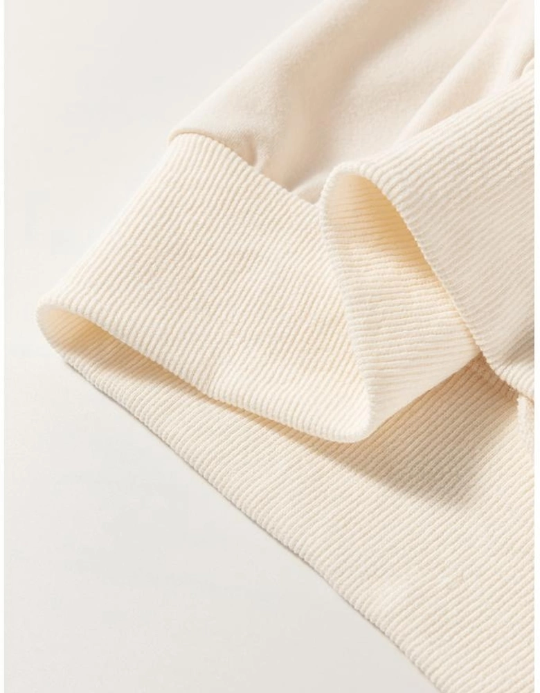 Jet Stream Lace Crochet Short Sleeve Round Neck T Shirt