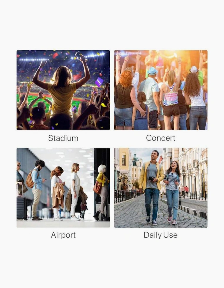 Gray Multi-Pocket Contrast Edge Detachable Strap Clear Shoulder Bag