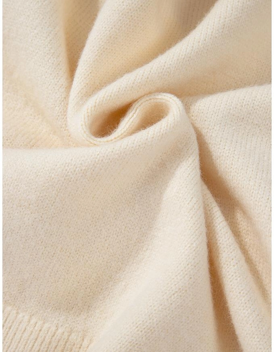 Jet Stream Bowknot Front Loose V Neck Knitted Cardigan