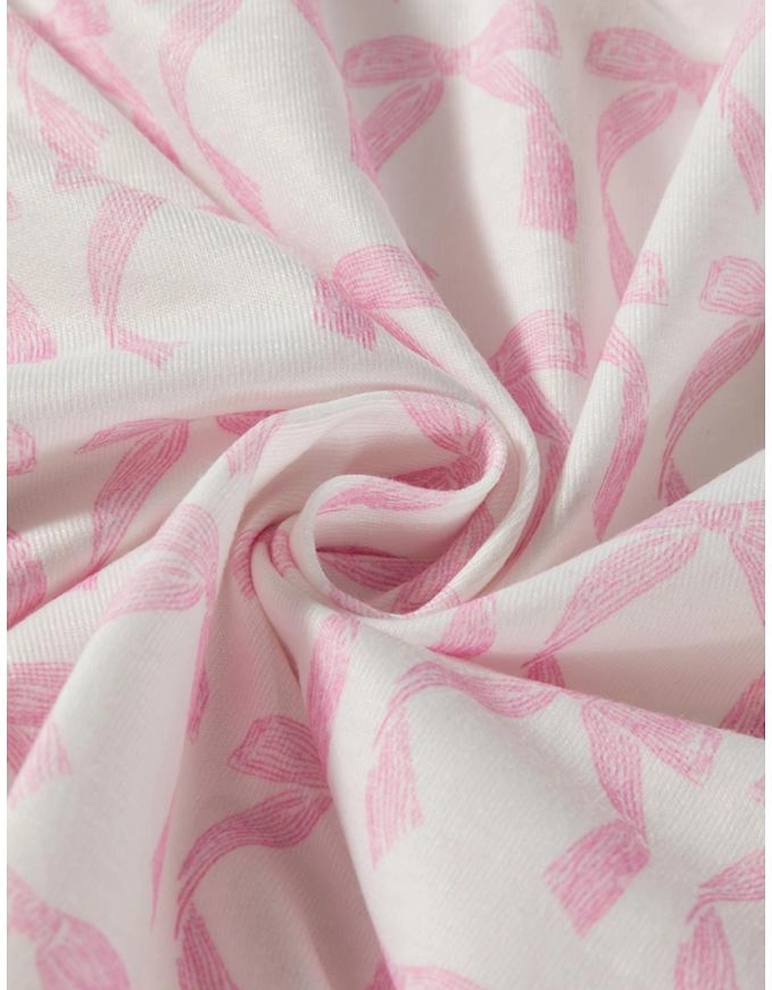 Pink Striped 3/4 Sleeve Drop Shoulder Top