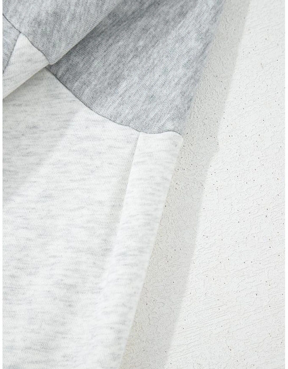 Gray Half Zipper Collared Drop Shoulder Side Slits Sweatshirt