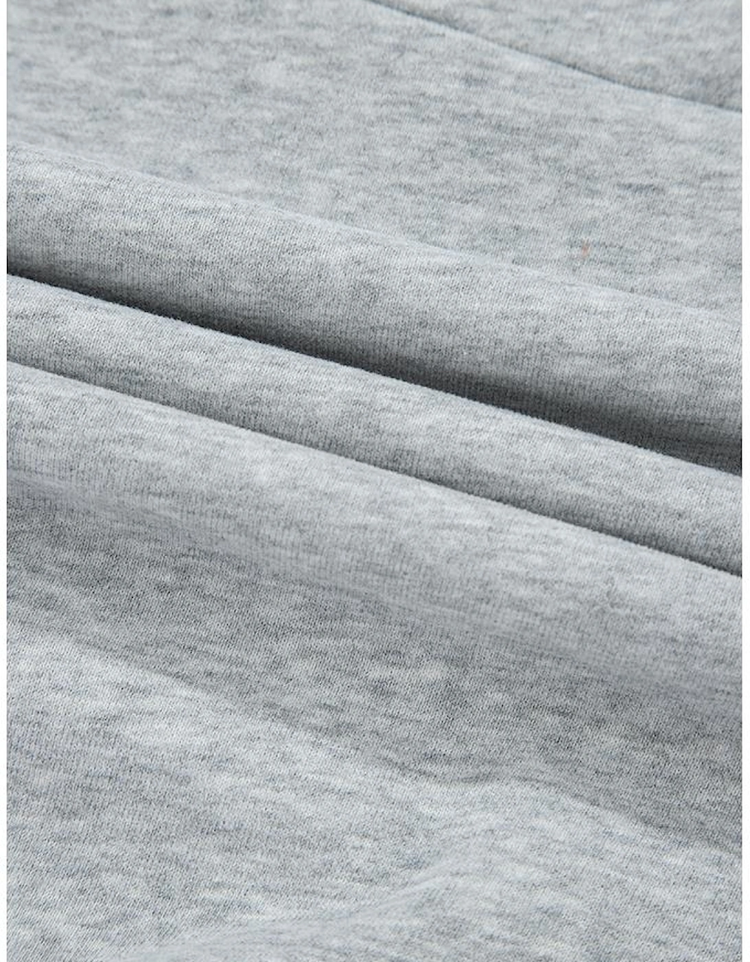 Gray Half Zipper Collared Drop Shoulder Side Slits Sweatshirt