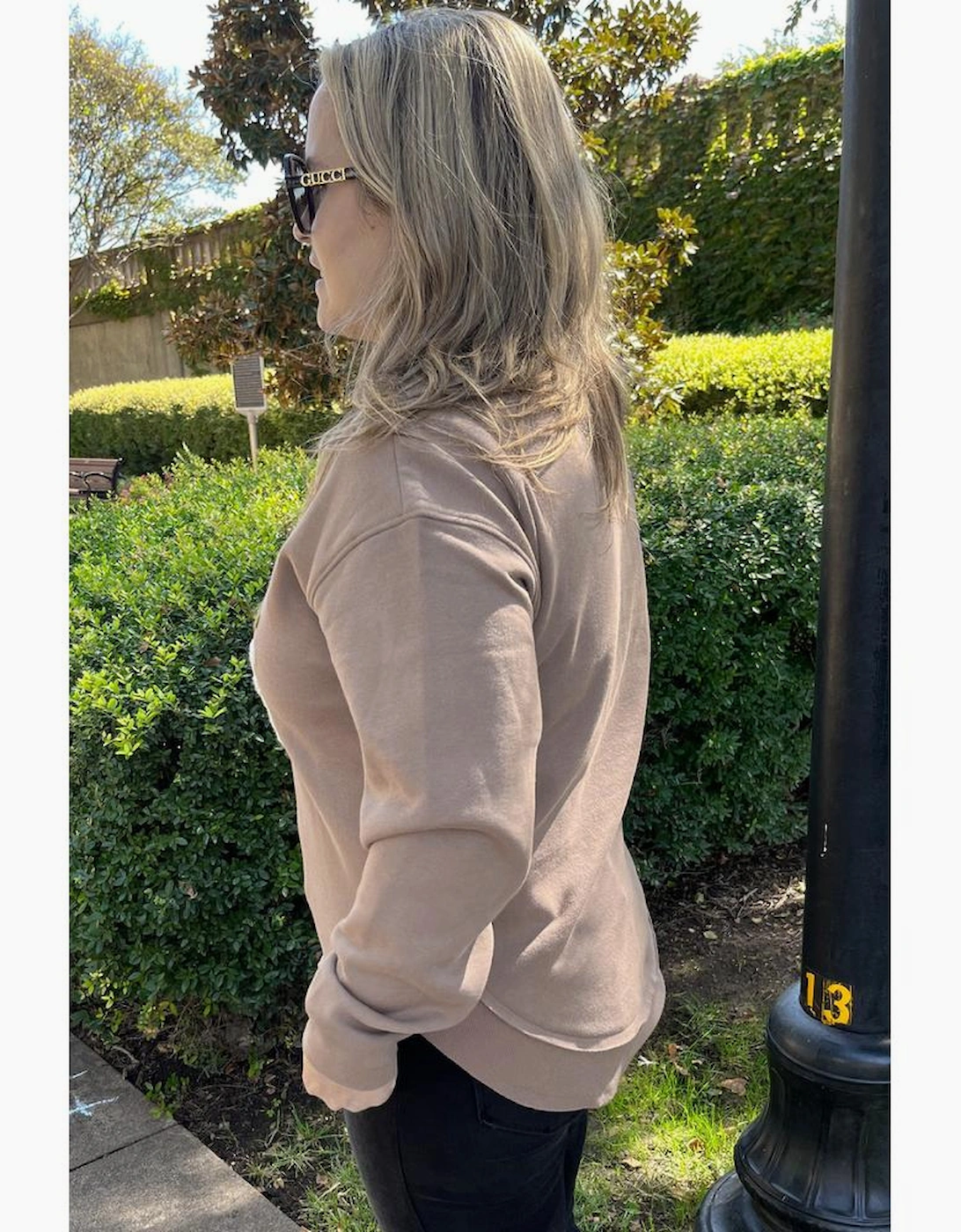 Dark Khaki GOBBLE Letter Graphic Thanksgiving Shift Sweatshirt