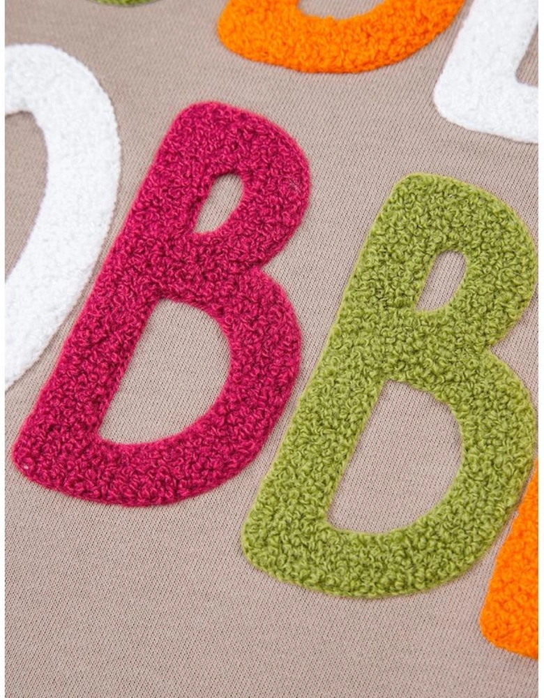 Dark Khaki GOBBLE Letter Graphic Thanksgiving Shift Sweatshirt