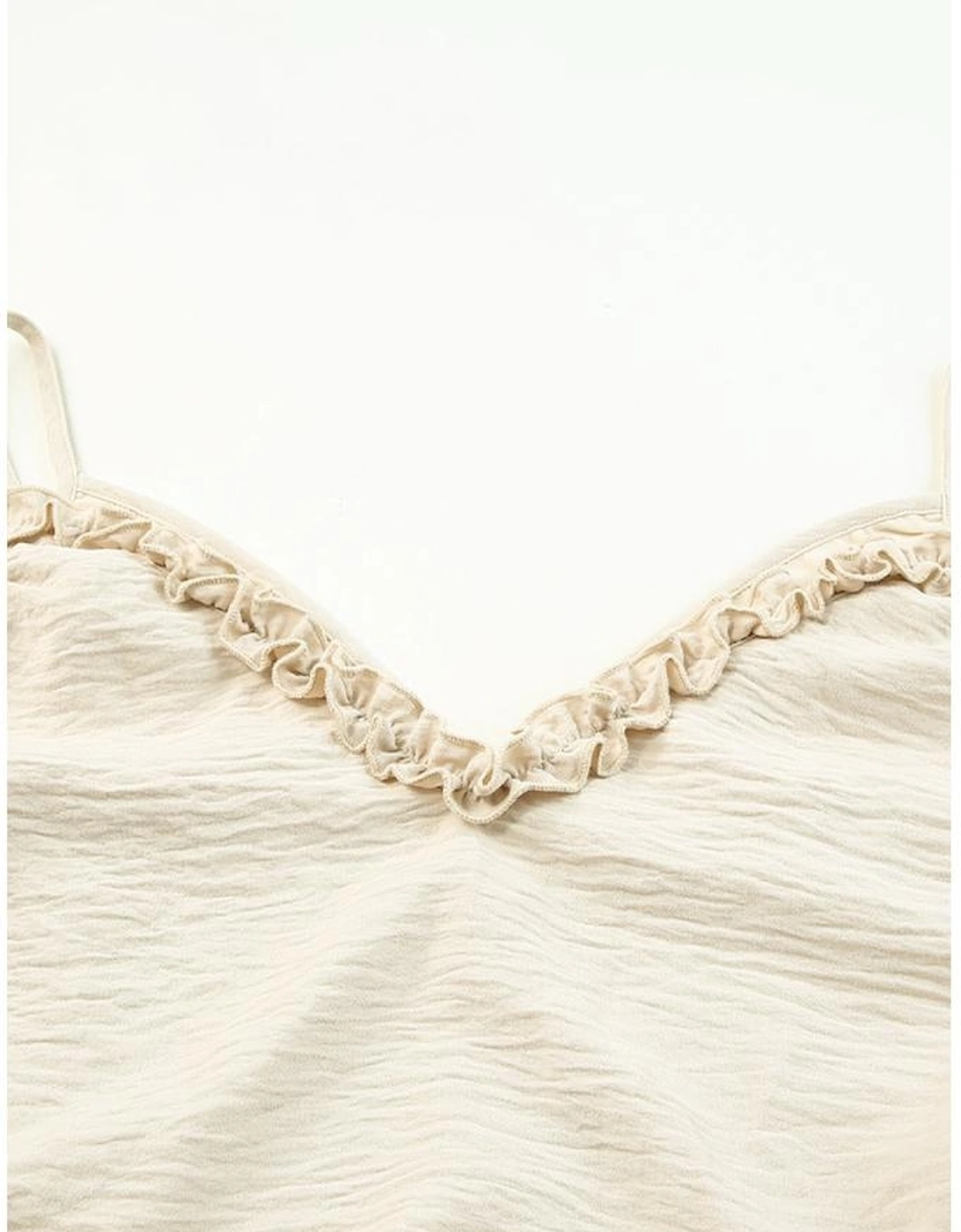 Apricot V Neck Sleeveless Maxi Dress with Elastic Belt