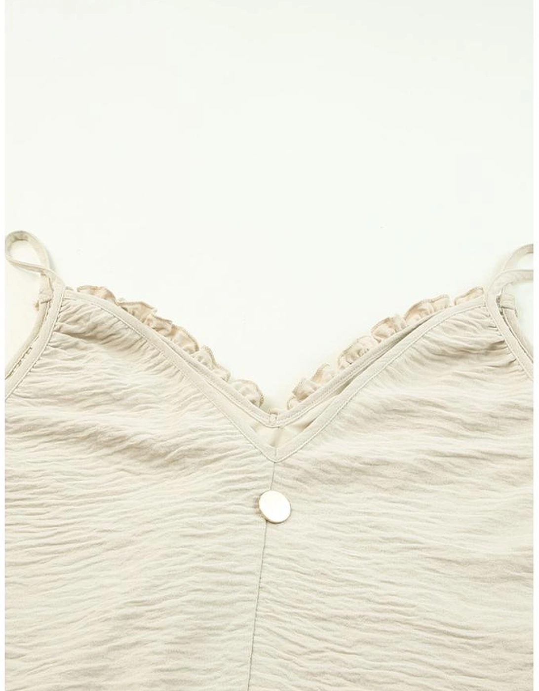 Apricot V Neck Sleeveless Maxi Dress with Elastic Belt