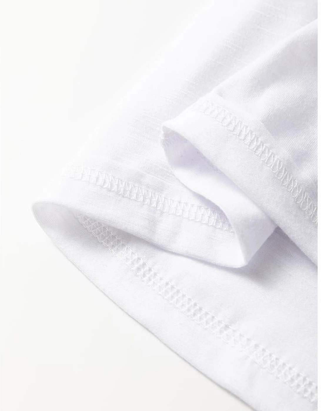 White Faux Two Piece Floral Long Sleeve Patchwork Tee