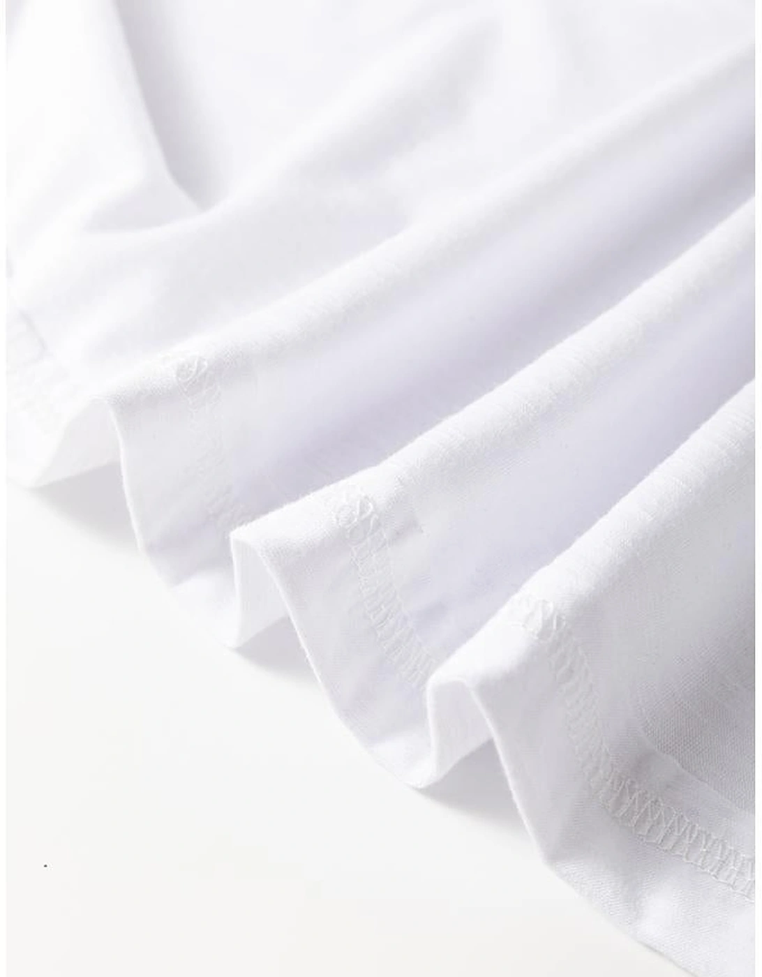 White Faux Two Piece Floral Long Sleeve Patchwork Tee