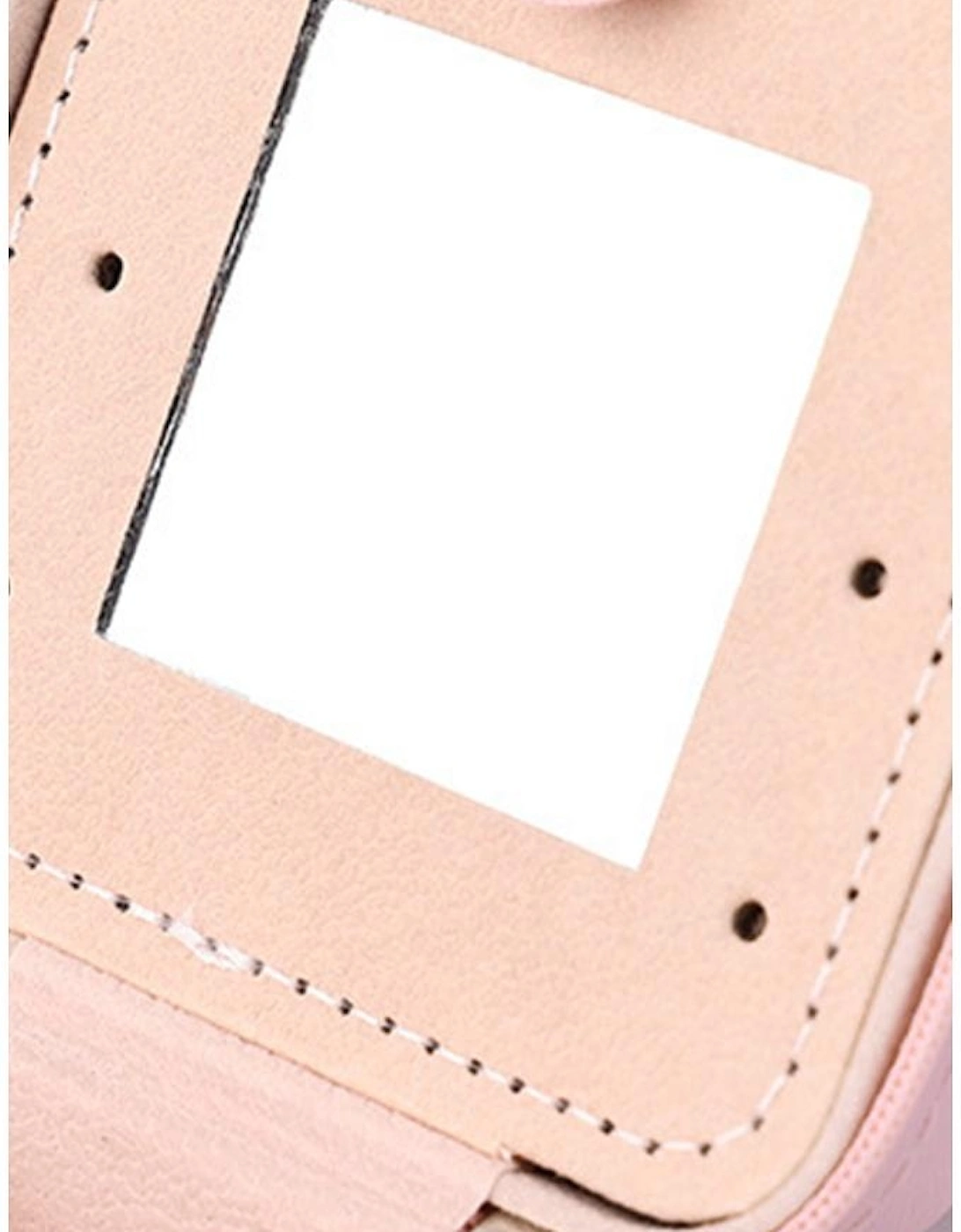 Pink Portable Initial J Jewelry Box