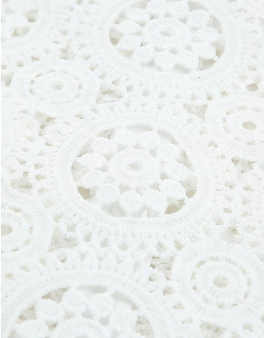 Azura Exchange Lace Hollow-out Shirt with Turn-down Collar