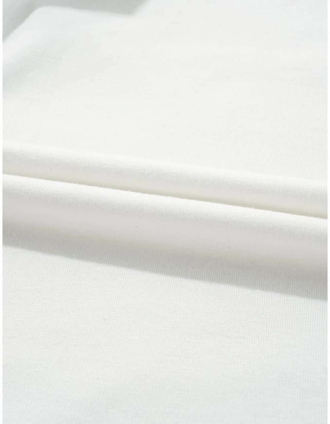 Azura Exchange White Sequin Santa Clause Pattern Funny Christmas T Shirt