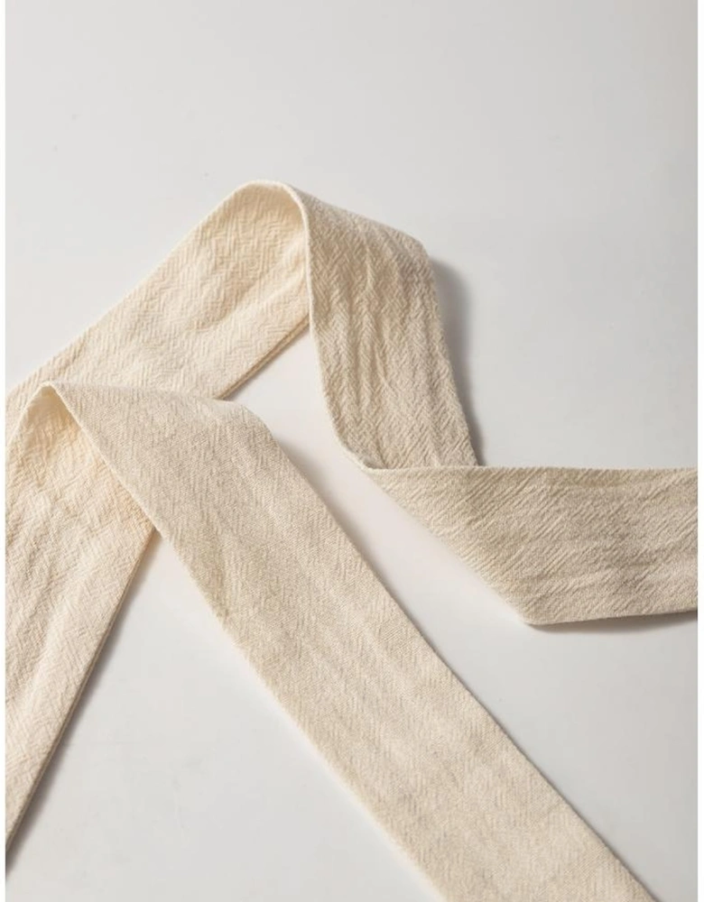 Apricot Tassel Trim Wrap Knot Side Bohemian Style Mini Skort