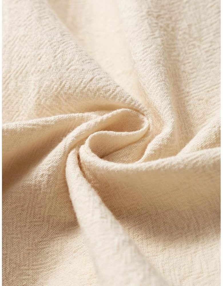 Apricot Tassel Trim Wrap Knot Side Bohemian Style Mini Skort