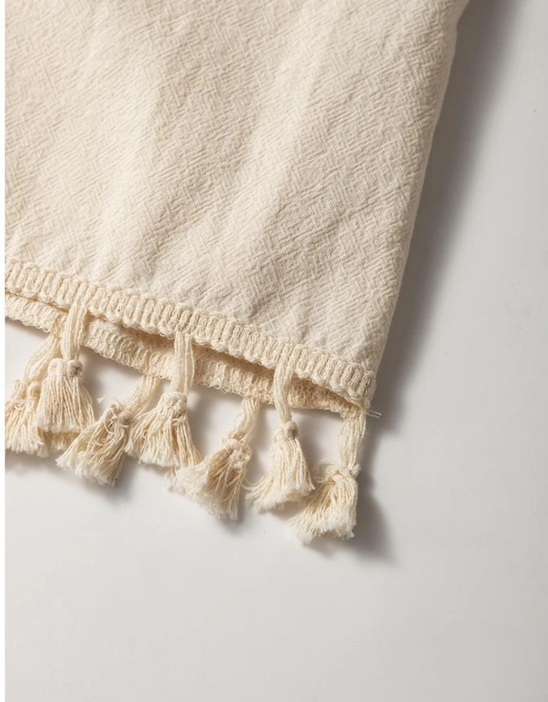 Apricot Tassel Trim Wrap Knot Side Bohemian Style Mini Skort