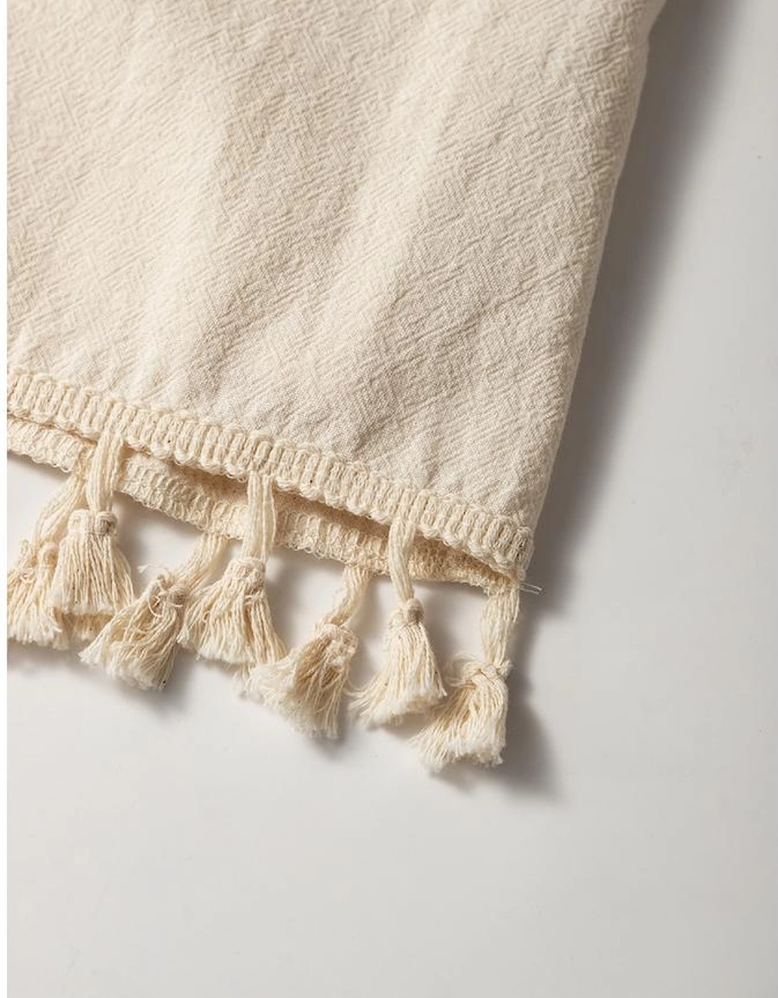 Apricot Tassel Trim Wrap Knot Side Bohemian Style Mini Skort