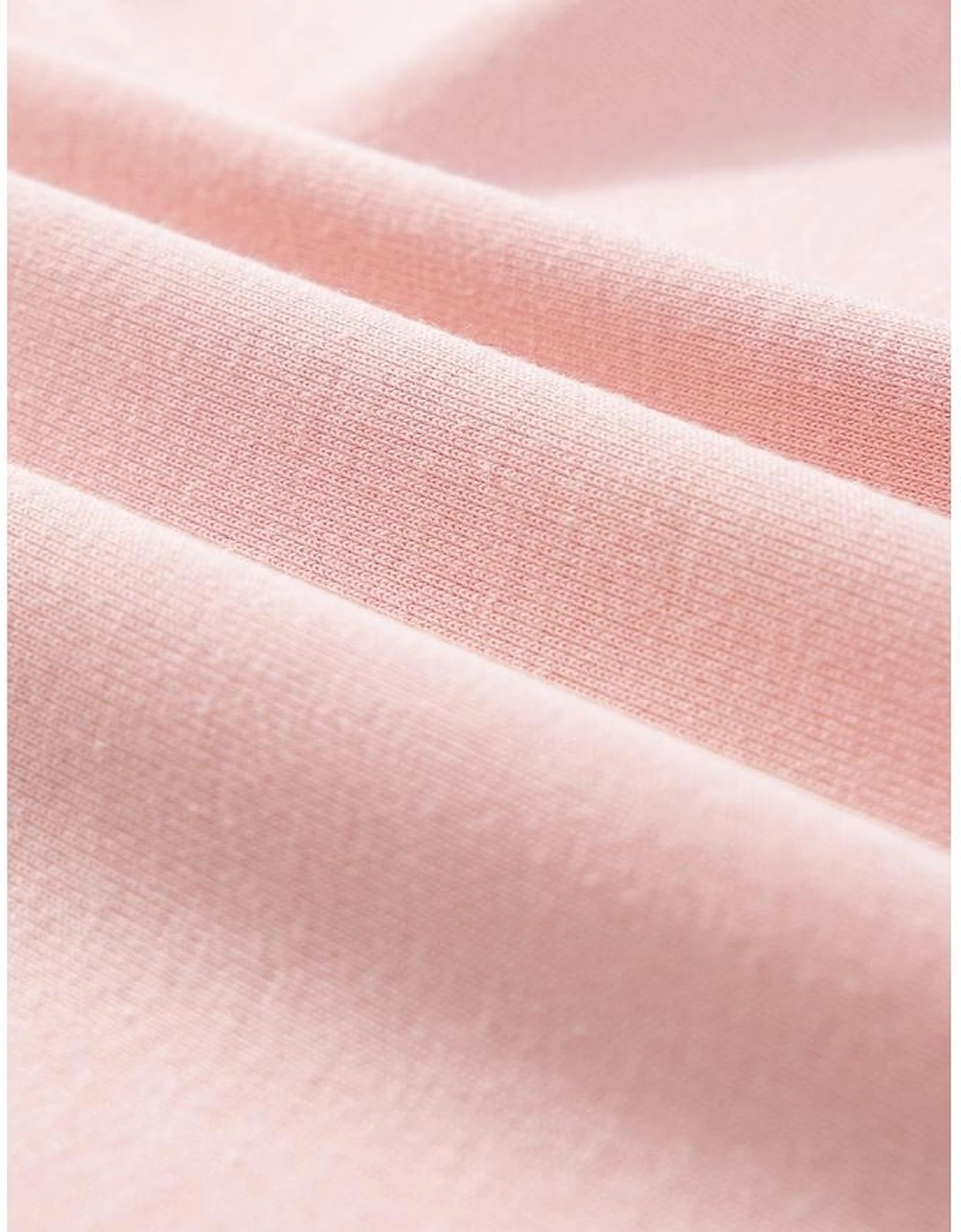 Light Pink Contrast Trim Ruffled Top and Drawstring Shorts Set