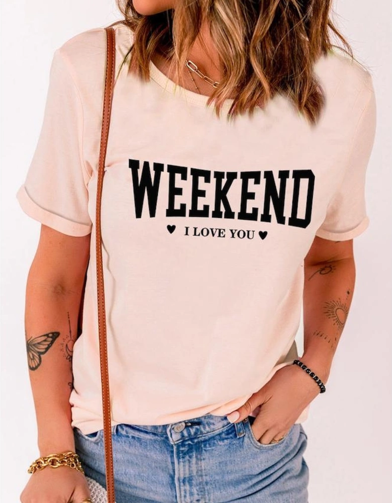 Azura Exchange I Love You Weekend Graphic Tee