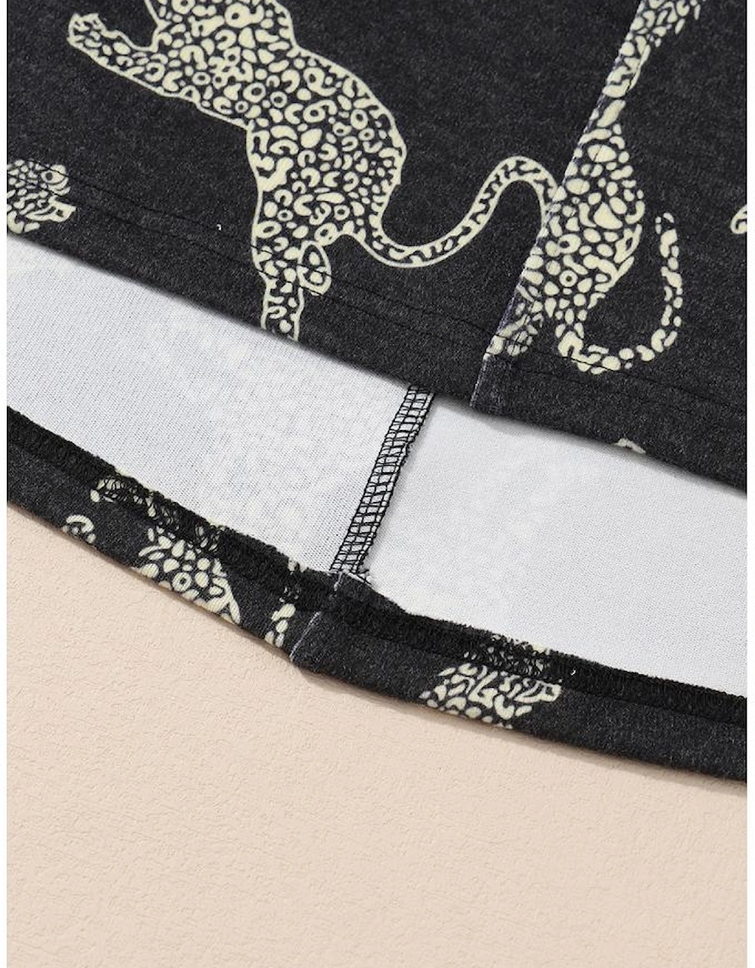 Black Lively Cheetah Print Long Sleeve Top