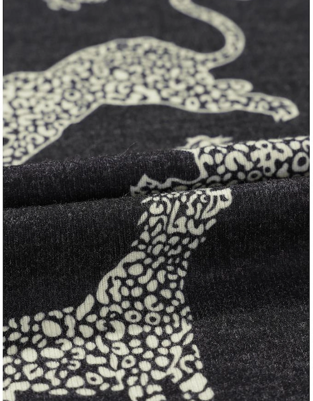 Black Lively Cheetah Print Long Sleeve Top