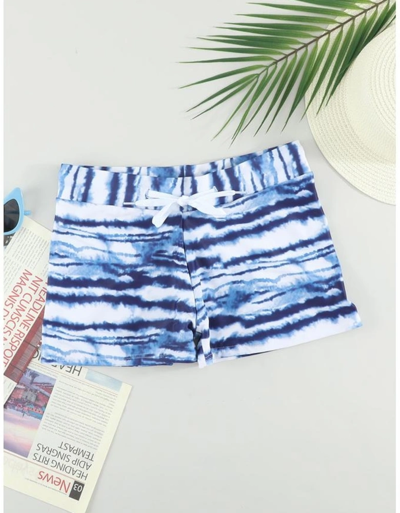 Azura Exchange Tie-dye Swim Shorts with Drawstring