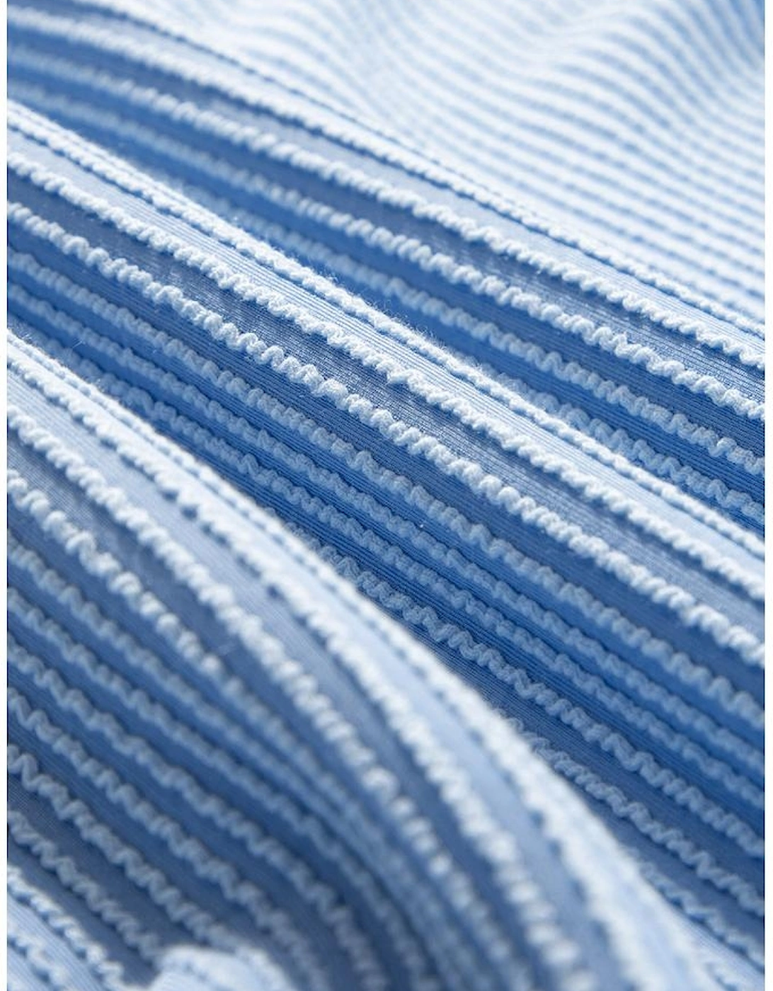 Sky Blue Corded Lantern Sleeve Top High Waist Ruffled Mini Skirt Set